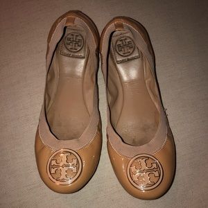 Tory Burch Beige Ballet Flats - “Caroline”